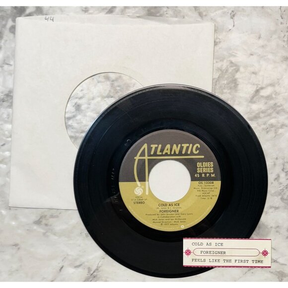 Foreigner Feels Like the First Time / Cold As Ice 45 Vinyl 70s Classic Rock Atla - Picture 3 of 6
